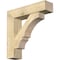 Ekena Millwork Balboa Block Rough Sawn Bracket w/ Offset Brace, Douglas Fir, 8"W x 32"D x 32"H BKT0806X32X32BOA05RDF - alternate 1